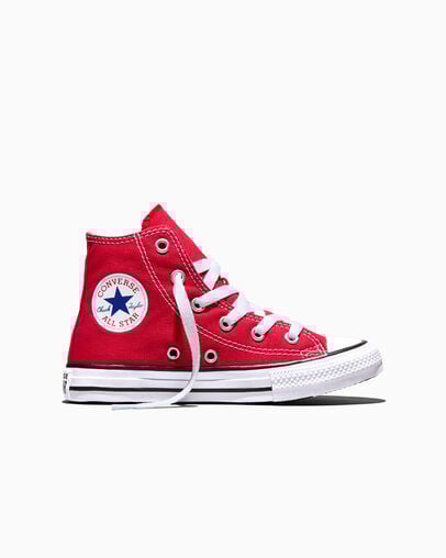 Chuck Taylor All Star Classic para ni&ntilde;o/a peque&ntilde;o/a y j&oacute;venes Rojo, Outer Side View