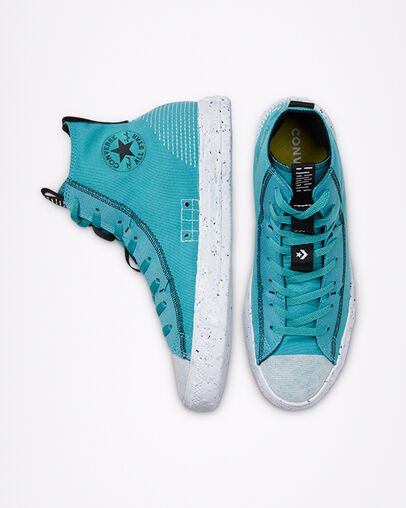Chuck Taylor All Star Crater Summer Daze Harbor Teal/Black/White, Top and Side View