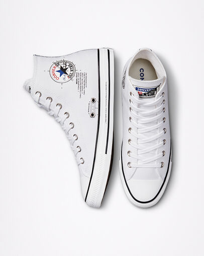 Future Utility Chuck Taylor All Star White/High Risk Red, Top and Side View