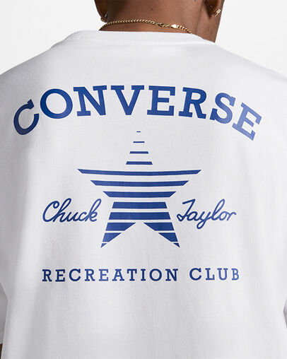 T-shirt double face Rec Club Go-To Converse White, Detail View
