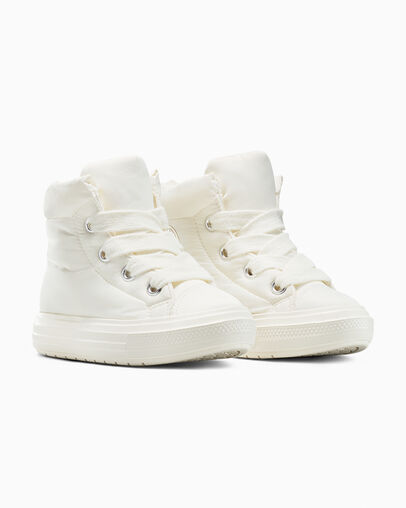 Chuck Taylor All Star Elements Boot Egret/Egret/Black, Top and Side View