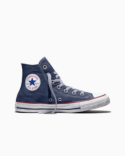 Chuck Taylor All Star Dip Dye Wide Width Ensign Blue Dyed, Outer Side View