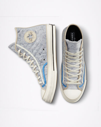 Engineered Optimism Chuck 70 Varsity Blanco/Garza/Negro, Top and Side View