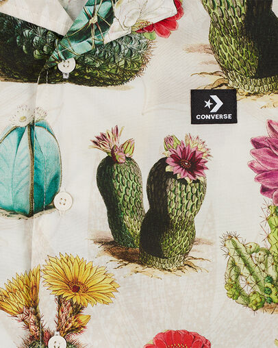 Plant Print Resort Shirt Desert Sand Cactus Multi, Full Body View