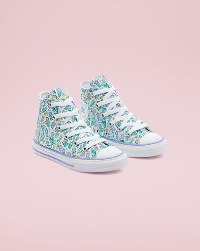 Chuck Taylor All Star Ditsy Floral White/Twilight Pulse, Angled View