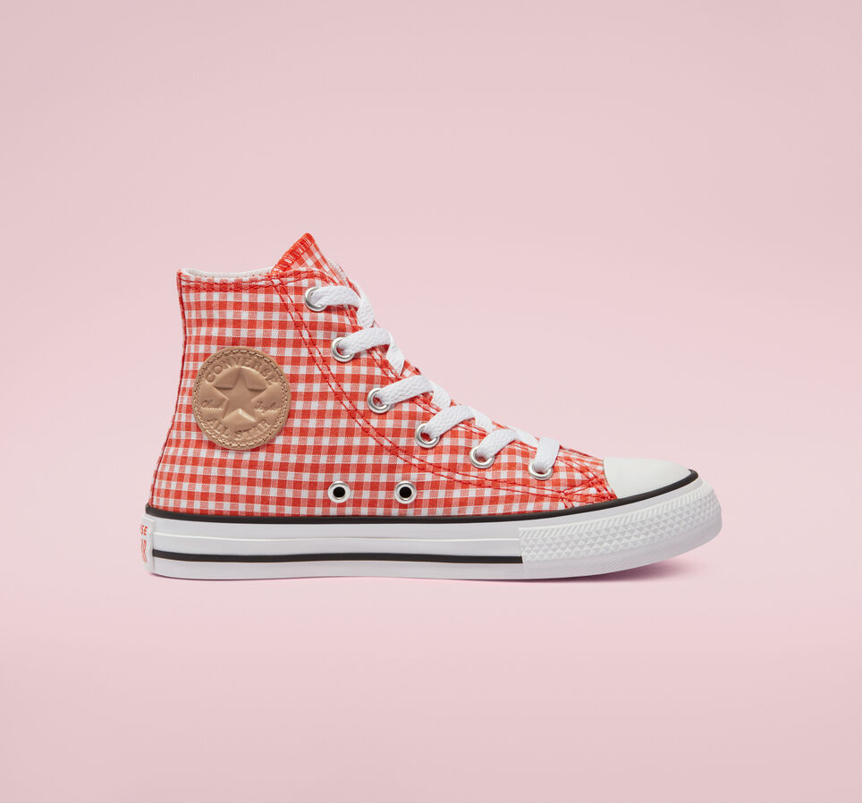 Chuck Taylor All Star Gingham Bright Poppy/White/Black
