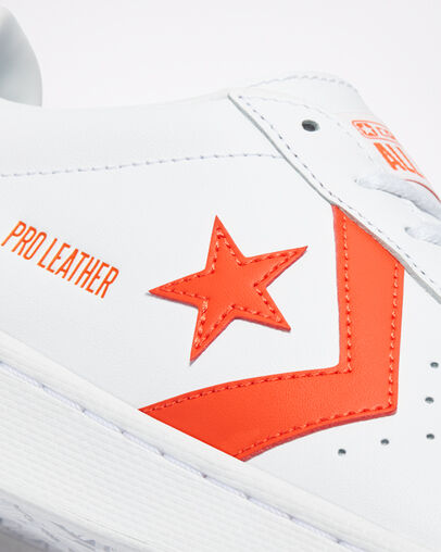 Pro Leather Wit/Bright Poppy/Wit, Detail Angle View