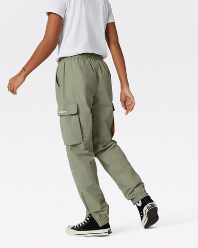 Jogging Cargo tiss&eacute; Surplus terrain clair, Back View