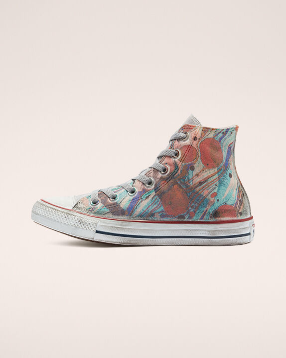 converse tie dye platform