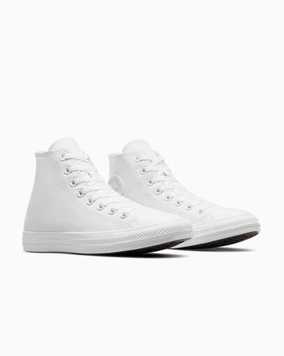 Chuck Taylor All Star White Monochrome, Top and Side View