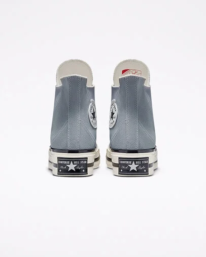 Chuck 70 Plus Ash Stone/White/Black, Heel View