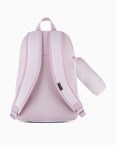 Chuck Taylor Patch Backpack and Pencil Case Set Pink Foam, 3/4 View