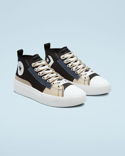 Hybrid Function UNT1TL3D CS Laced Noir/Ficelle/Blanc, Angled View