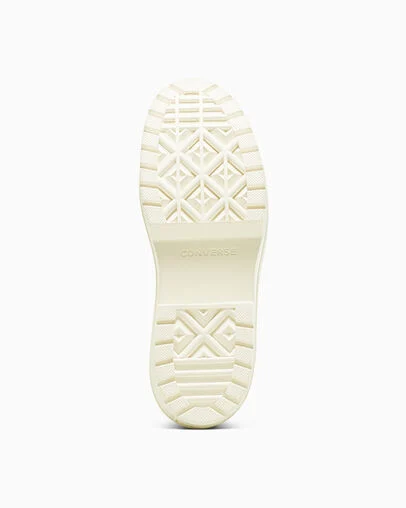 Chuck Taylor All Star Lugged Heel Platform Waterproof Leather Papyrus/Papyrus/Egret, Outsole View