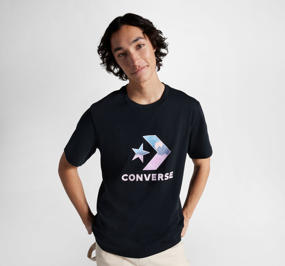 Star Chevron Landscape T-Shirt Converse Black