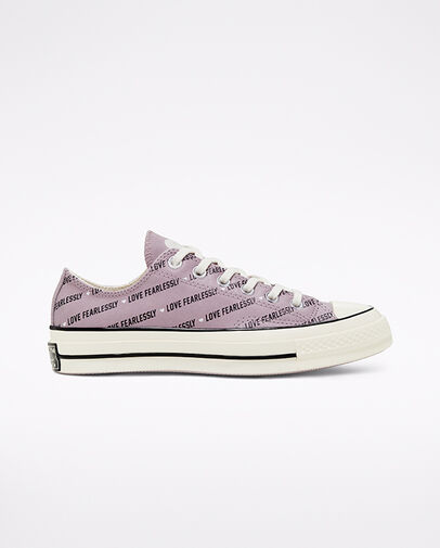 Chuck 70 Love Fearlessly Amethyst Grey/Egret/Black, Outer Side View