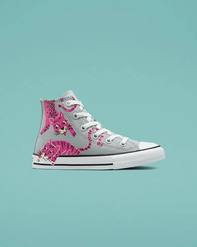 Chuck Taylor All Star Jungle Cats Ash Stone/Mason/Prime Pink, Outer Side View