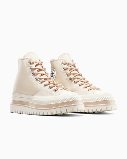 Chuck 70 LTD Lugged Platform Trek Evo natural, Top and Side View