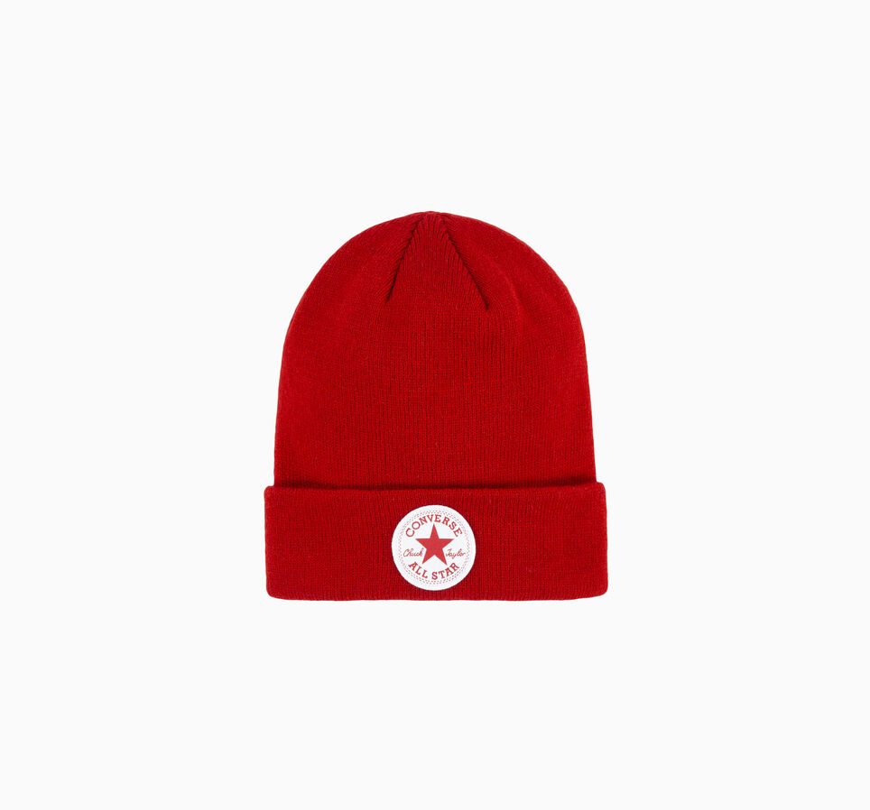Chuck Patch Watch Cap Beanie Enamel Red