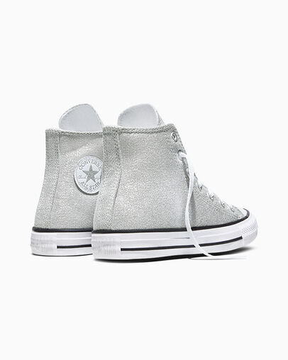 Chuck Taylor All Star Shine Light Grey/White/Black, Heel View