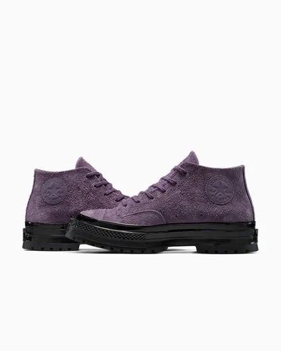 Chuck 70 National Suede Raisin/Raisin/Black, Detail Angle View