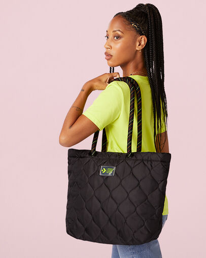 Gesteppte Lodge-Tasche Converse Black