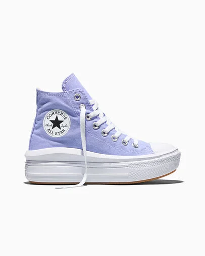 Chuck Taylor All Star Move Platform Very Peri/White/Black, Outer Side View