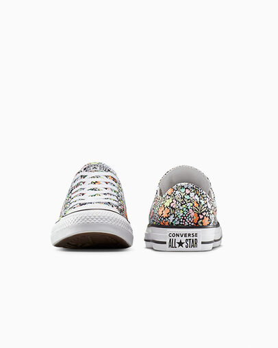 Chuck Taylor All Star Mini Flowers Mirtillo ghiaccio/Bianco, Heel View