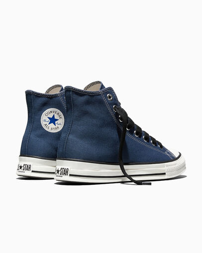 Chuck Taylor Throwback Navy/Vintage White/Red, Heel View