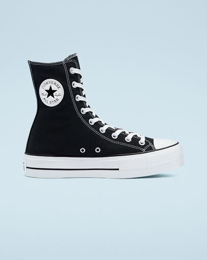 Chuck Taylor All Star Lift Extra High Platform Black/White/Black, Outer Side View