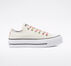 Floral Print Platform Chuck Taylor All Star Aigrette/Blanc/Coquelicot &eacute;clatant