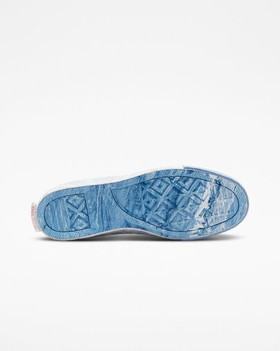 Chuck Taylor Alt Star Reflective Shine Wit/Rood/Lt Armory Blue, Outsole View