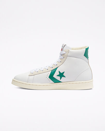 Pro Leather White/Court Green/Egret, Inner Side View