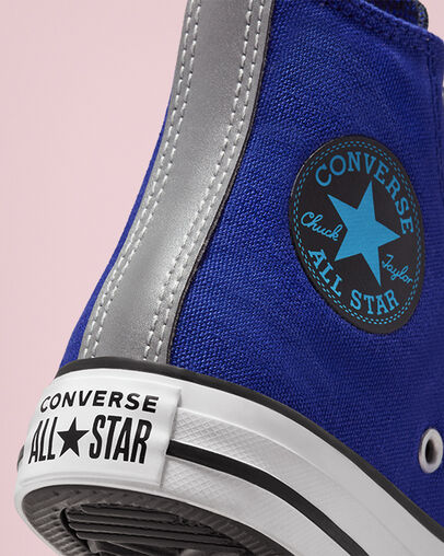 Chuck Taylor All Star Reflective Concord/Kinetic Blue/Black, Detail Angle View
