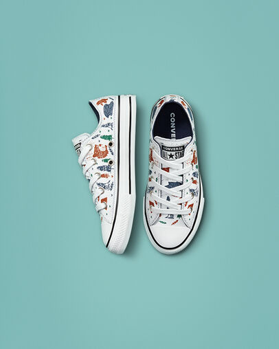 Chuck Taylor All Star Explorer White/Midnight Navy/Black, Top and Side View