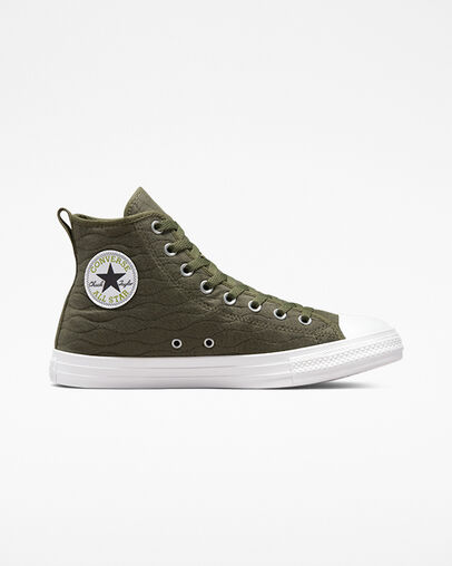 Chuck Taylor All Star Quilted Converse Utility/Utility Green, Outer Side View