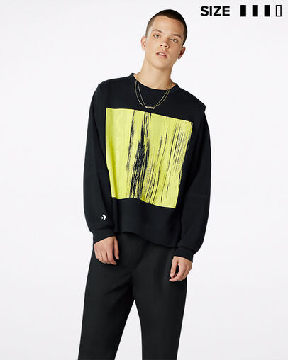 Gender Neutral Converse Shapes Bubble Crew Converse Black