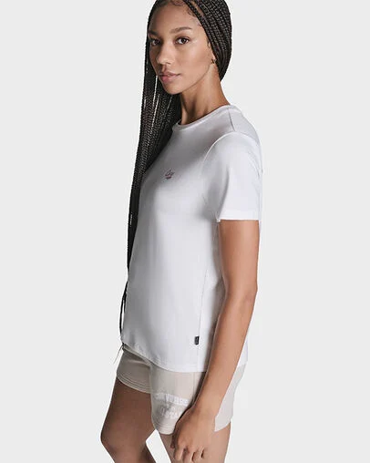 Winged Chucks T-Shirt White, Full Body View