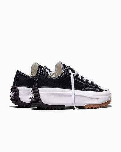 Run Star Hike Zwart/Wit/Gum, Heel View