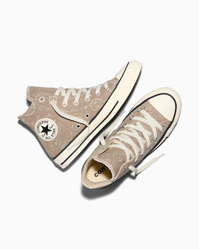 Chuck Taylor All Star Paisley Pop Vintage Cargo/Natural Ivory, Angled View