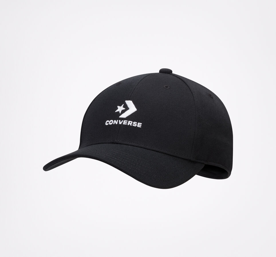 Logo Lock-Up Baseball Hat Noir Converse