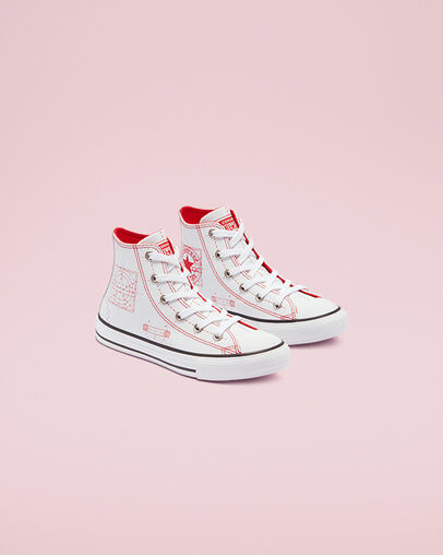 Chuck Taylor All Star Future Utility White/University Red/Black, Angled View