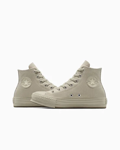 Chuck Taylor All Star EVA Lift Monochrome Platform Papyrus/Papyrus/Papyrus, Detail Angle View