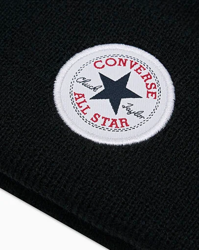 Chuck Taylor All Star Patch Beanie Black, Back View
