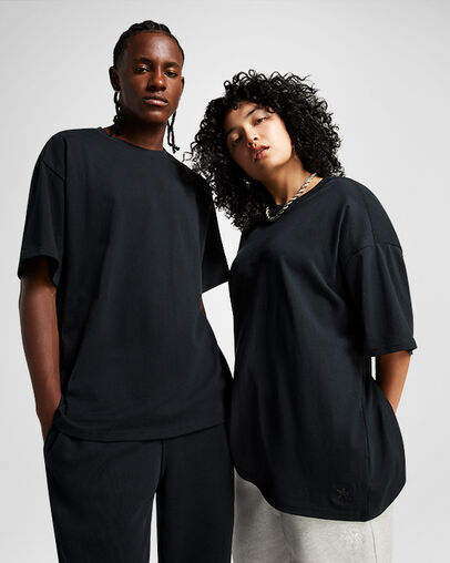 Converse Gold Standard T-Shirt Converse Black, Front View