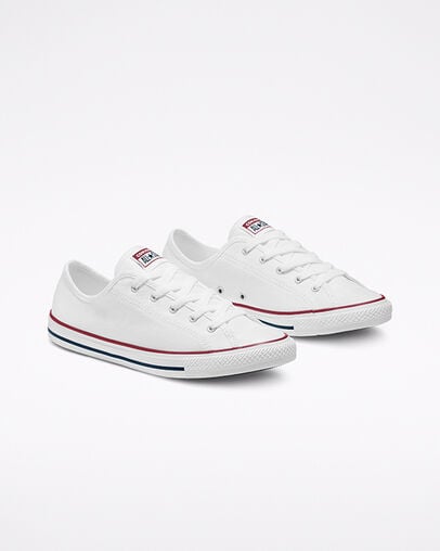 Chuck Taylor All Star Dainty New Comfort Wit/Rood/Blauw, Angled View