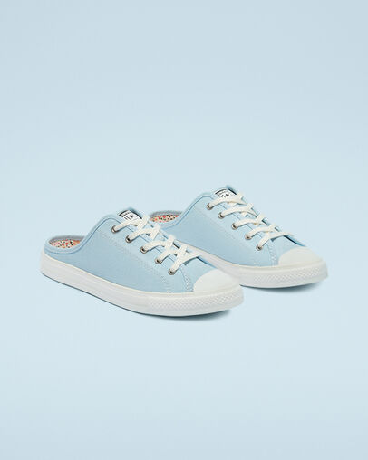 Chuck Taylor All Star Dainty Mule Summer Denim Denim/Vintage White/Multi, Angled View