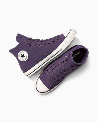 Converse Chuck Taylor All Star Suede Zapatillas Altas en Raisin/egret, Talla EU 35 - A14591C