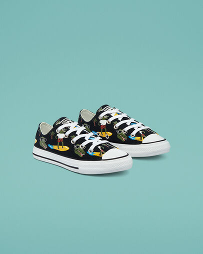 Chuck Taylor All Star Croco Surf Black/Multi/White, Angled View