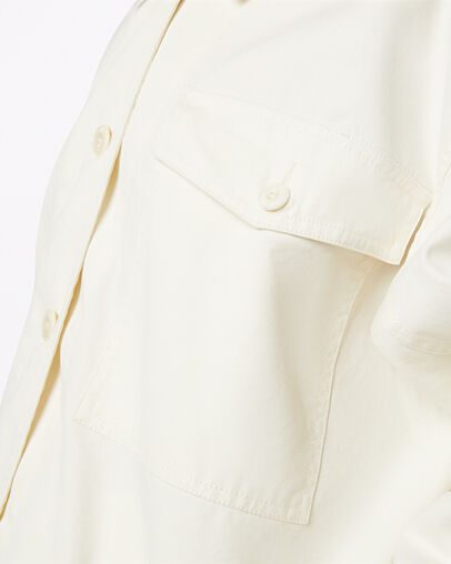 Pocket Utility Jacket Egret, Detail View